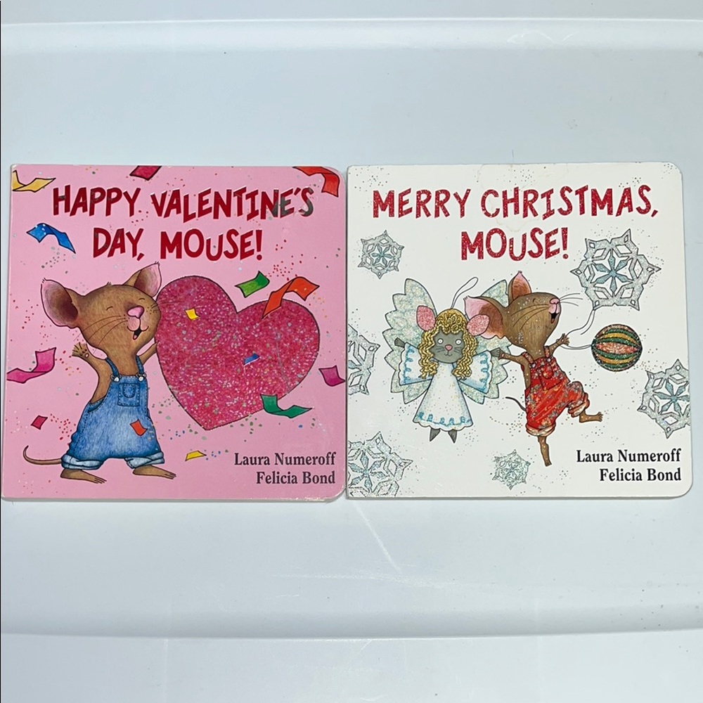 🍀6/$20 Laura Numeroff Mouse Board Books Set